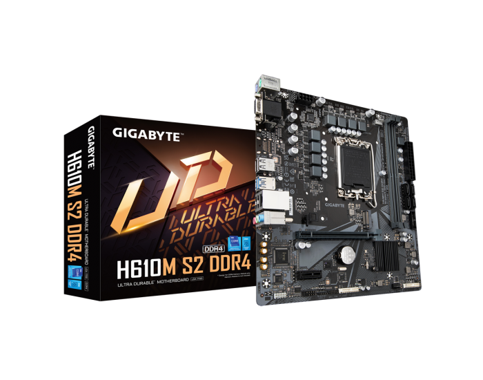 GIGABYTE MOTHERBOARD 610 (H610M S2 DDR4) (FOR INTEL)